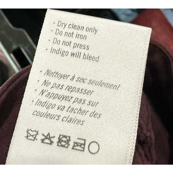 Paige Pinot Noir Coated Verdugo Ankle Skinny Jeans Wine Size 26 NWT - Picture 11 of 12